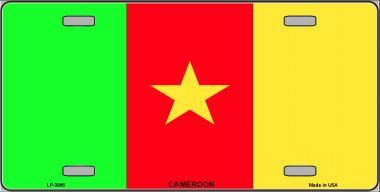 Cameroon Flag License Plate