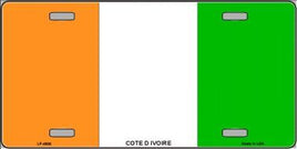 Ivory Coast (Cote d'Ivoire) Flag License Plate