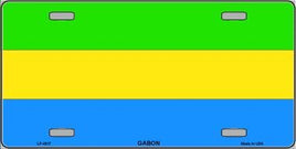 Gabon Flag License Plate