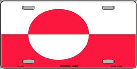 Greenland Flag License Plate
