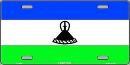 Lesotho Flag License Plate