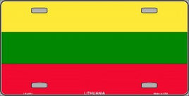 Lithuania Flag License Plate