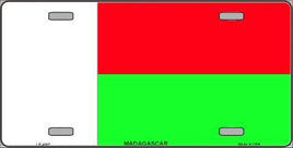 Madagascar Flag License Plate