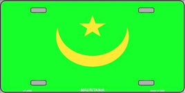 Old Mauritania Flag License Plate