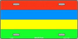 Mauritius Flag License Plate