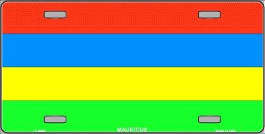 Mauritius Flag License Plate