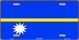 Nauru Flag License Plate