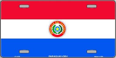 Paraguay Flag License Plate