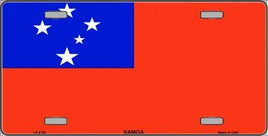 Western Samoa Flag License Plate