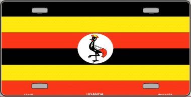Uganda Flag License Plate