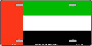 United Arab Emirates (UAE) Flag License Plate