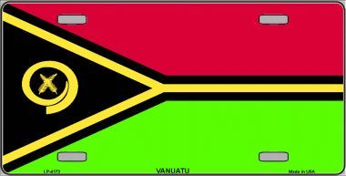 Vanuatu Flag License Plate