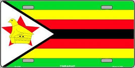 Zimbabwe Flag License Plate