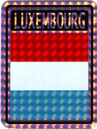 Luxembourg Reflective Decal