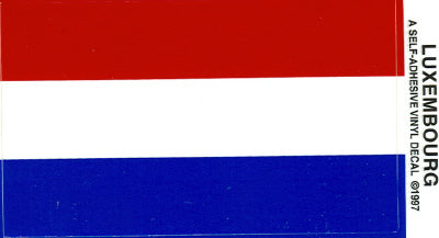 Luxembourg Vinyl Flag Decal