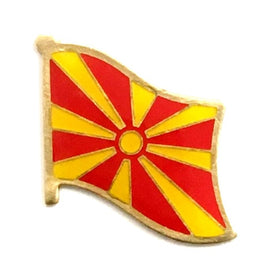 Macedonian Flag Lapel Pins - Single