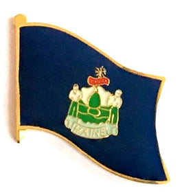 Maine State Flag Lapel Pin - Single