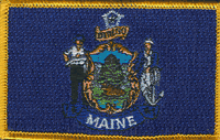 Maine State Flag Patch - Rectangle