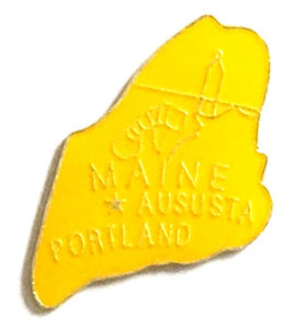 Maine State Lapel Pin - Map Shape