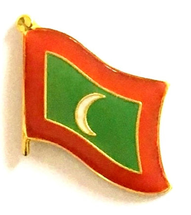 Maldives Flag Lapel Pins - Single