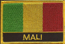 Mali Flag Patch - With Name