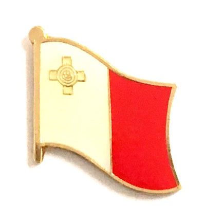 Malta Flag Lapel Pins - Single