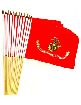 Marine Polyester Stick Flag - 12"x18"