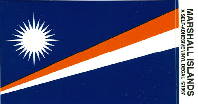 Marshall Islands Vinyl Flag Decal