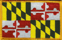 Maryland State Flag Patch - Rectangle