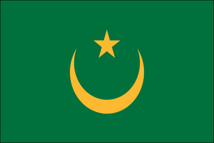Mauritania 3'x5' Nylon Flag