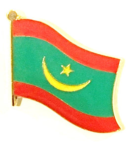 Mauritania Flag Lapel Pins - Single