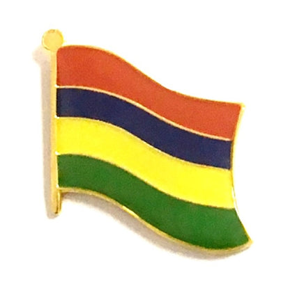 Mauritius Flag Lapel Pins - Single