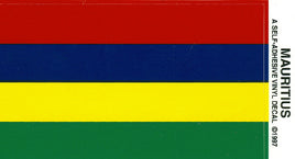 Mauritius Vinyl Flag Decal