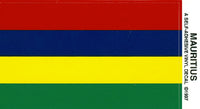 Mauritius Vinyl Flag Decal