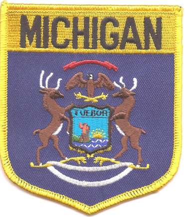 Michigan State Flag Patch - Shield