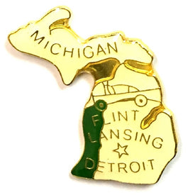 Michigan State Lapel Pin - Map Shape
