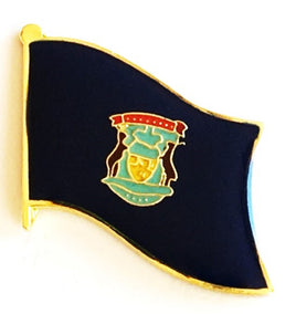 Michigan State Flag Lapel Pin - Single