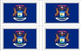 Michigan Vinyl Flag Decal