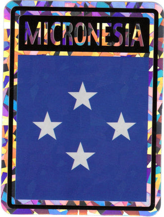 Micronesia Reflective Decal