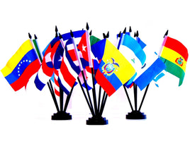 Miniature World Flag Assortment #6/Latin American Countries