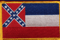 Mississippi State Flag Patch - Rectangle - Old Version