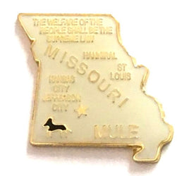Missouri State Lapel Pin - Map Shape
