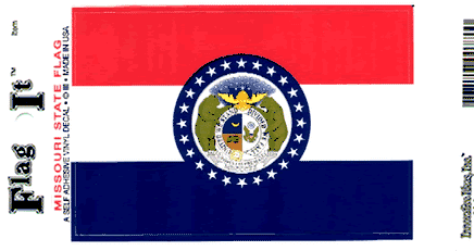 Missouri State Vinyl Flag Decal