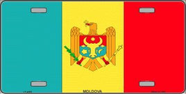 Moldova Flag License Plate