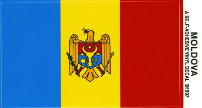 Moldova Vinyl Flag Decal