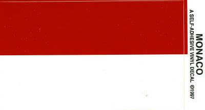 Monaco Vinyl Flag Decal