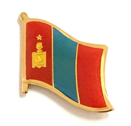 Mongolia Flag Lapel Pins - Single
