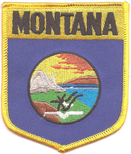 Montana State Flag Patch - Shield