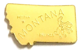 Montana State Lapel Pin - Map Shape