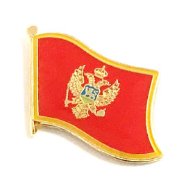 Montenegro Flag Lapel Pins - Single